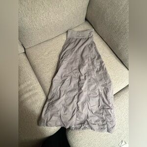 Elan Light Gray Maxi Skirt